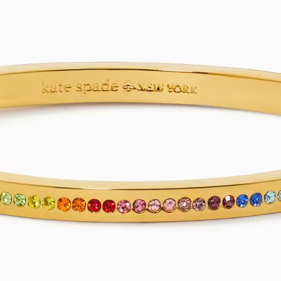 Kate Spade Rainbow Multi Ring It Up Pave Bangle NWT Retail $79 - Picture 4 of 4